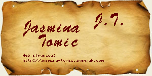 Jasmina Tomić vizit kartica
